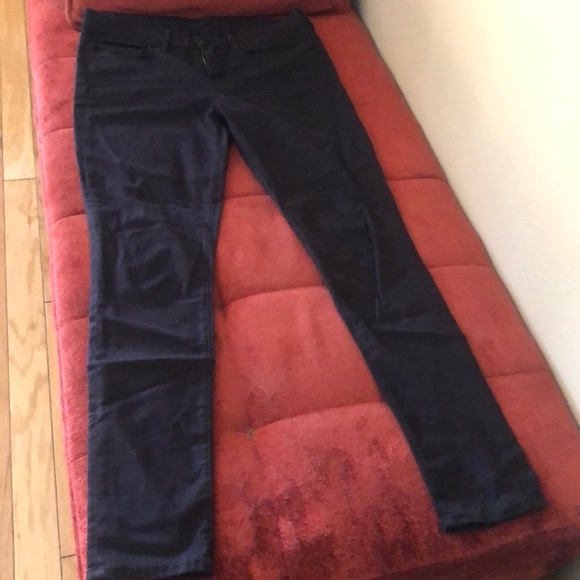 VINCE skinny stretch dark dark purple pants EUC - Picture 1 of 7
